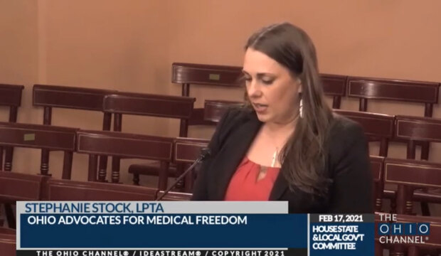 Stephanie Stock testifies for medical freedom